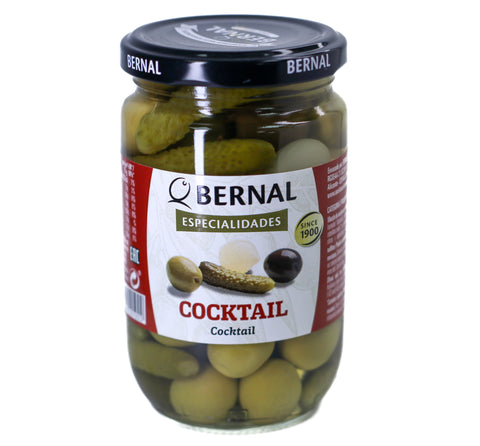Alyvuogių ir įvairių daržovių kokteilis BERNAL, 300g